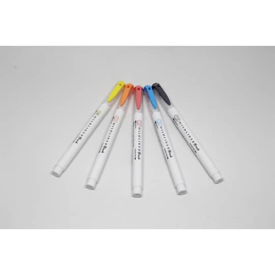 Zebra Mildliner Friendly Double-Ended Brush Pen Set